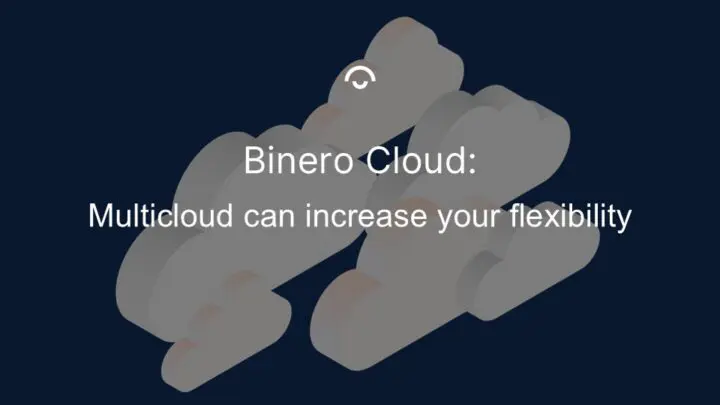 Article image: Illustration of white clouds in a dark sky. Text: Multicloud can increase your flexibility