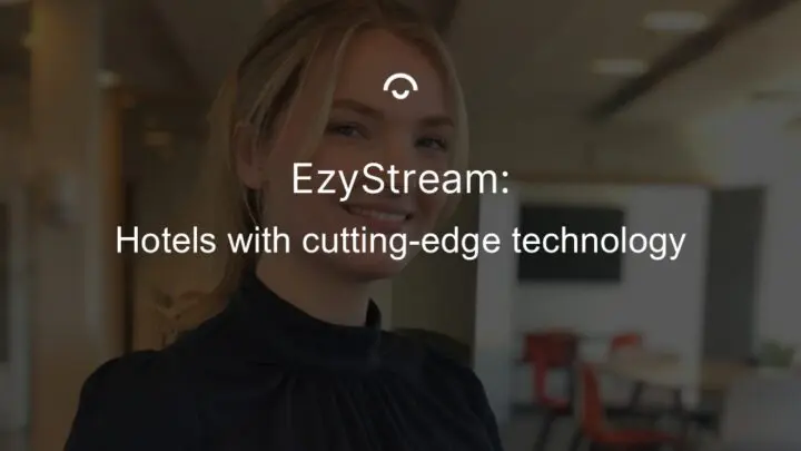 Article image: Project manager Elsa. Text: Hotels with cutting-edge technology