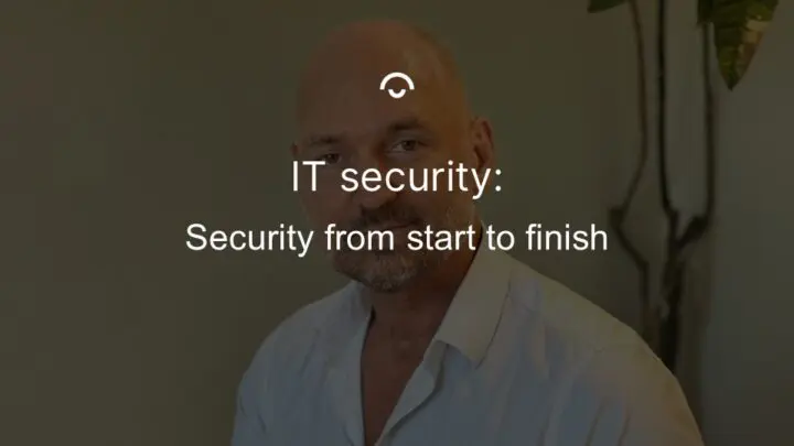 Article image: Profile image of Support Manager Neno. Text: Security from start to finish