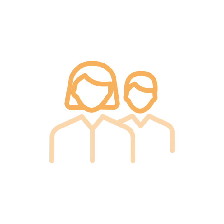 Icon with two people