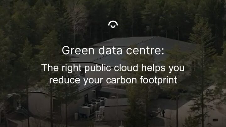 Article image:  Bineros data centre photographed from above at an angle. Text: 