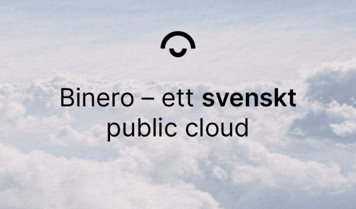 Public cloud GDPR datalagring och säkerhet. Svensk molntjänst.