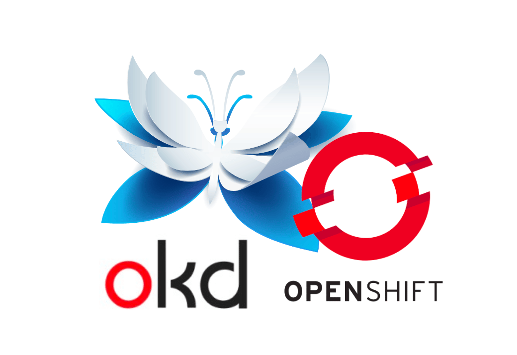 WikiJS, OpenShift ja OKD -logot