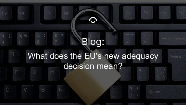 Article image: Keyboard with padlock on top. Text: What does EUs new adequacy decision mean?