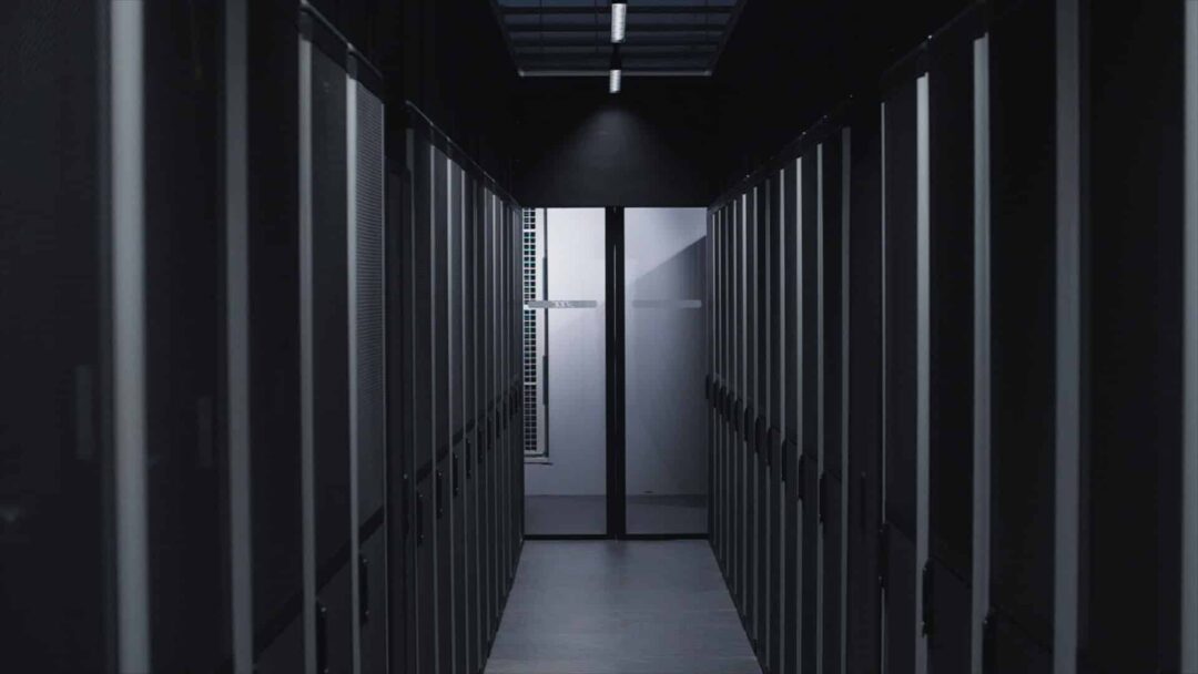 Corridor in the Binero data centre.