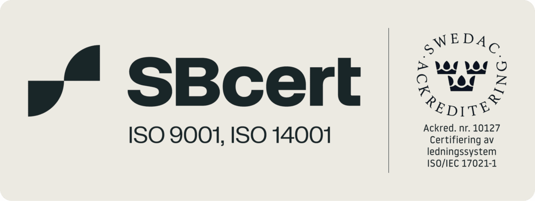 ISO 9001 certificate